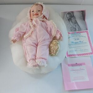 Ashton Drake Meagan Rose Porcelain Doll In Box COA YA 899 By Yolanda Bello